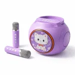 Boxă Portabilă Karaoke IdealTI KidSound-x1, Bluetooth 5.3, 2 Microfoane Wireless, Mov, 10W, Baterie 1500mAh