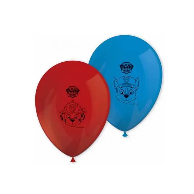 Set 8 baloane Patrula Catelusilor, pentru petrecere copii Procos, 28 cm
