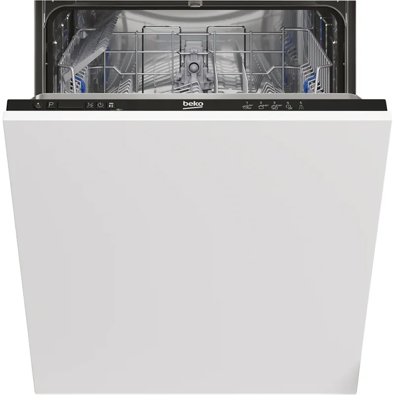 Masina de spalat vase incorporabila BEKO BRI63491, 14 seturi, 5 programe, 60 cm, Clasa D, panou comanda negru