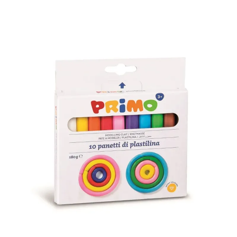 Plastilina Morocolor, 10 culori/cutie, 180g