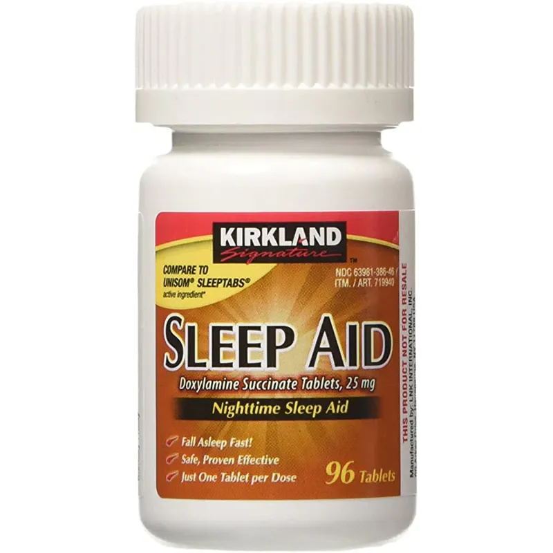 Supliment, Kirkland Signature, SleepAid, Tratament Insomnii, Doxilamina Succinata, 96tb