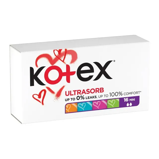 Tampoane interne Kotex Mini UltraSorb, 16 bucati