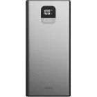 Baterie externa Allity 20000 mAh, 2x USB, 1x USB-C, 22.5 W, Display, Silver