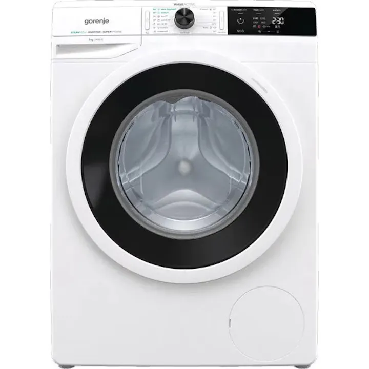 Masina de Spalat Rufe Frontala GORENJE WEI74SBDS, WaveActive, 7 kg, 1400rpm, Clasa B, Alb