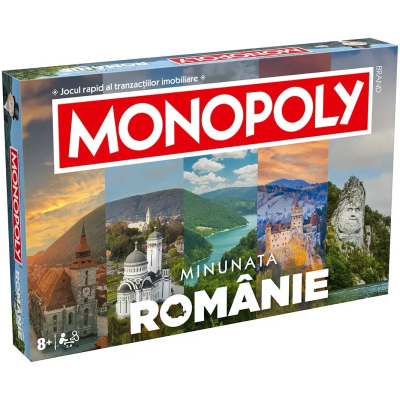 Joc Monopoly Romania - Minunata Romanie, limba romana - editie 2024, 2-6 jucatori, +8 ani