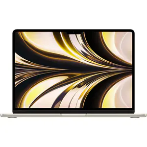 Laptop APPLE MacBook Air 13 mc7w4ze/a, Apple M2, 13.6" Retina Display, 16GB, SSD 256GB, 8-core GPU, macOS Sequoia, Starlight, Tastatura layout INT