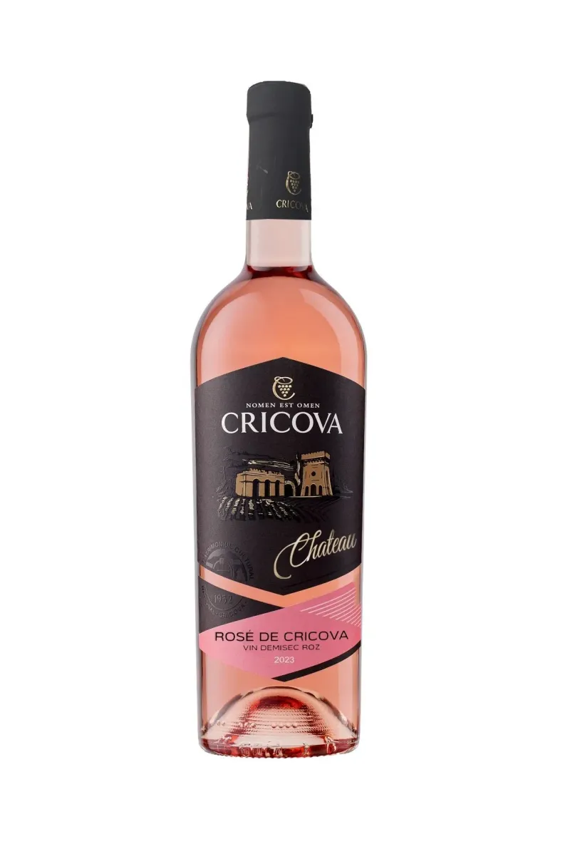 Vin rose demisec Cricova Chateau, alcool 10.5%, 0.75 l