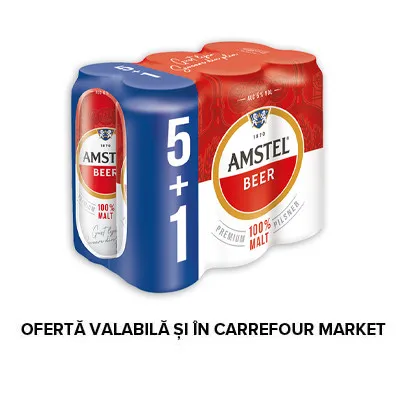 Bere Amstel doza 5+1, 6x0.5L