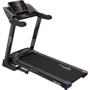 Banda de alergat MYRIA Fit MY7293, viteza maxima 18km/h, greutate suportata 150kg, negru