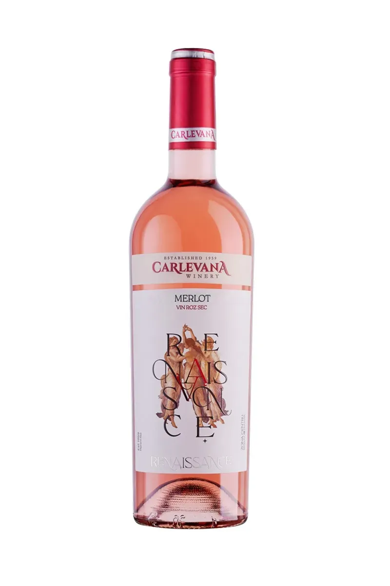 Vin rose sec Carlevana Winery Renaissance, Merlot, 0.75 l