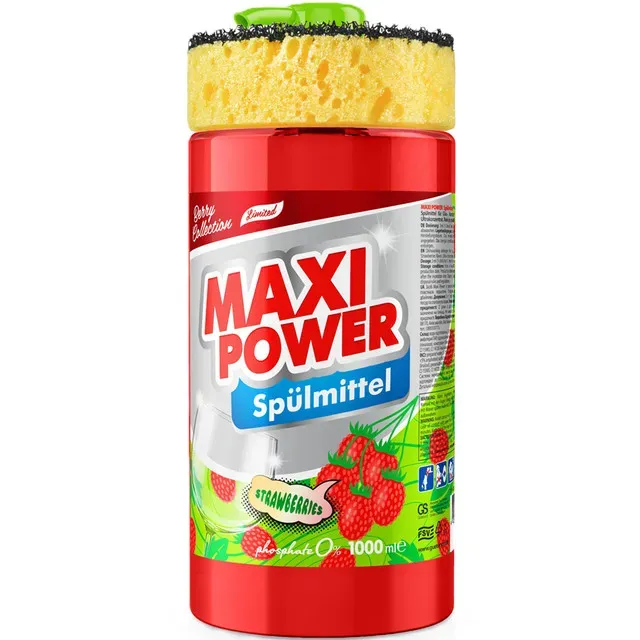 Detergent de vase Maxi Power Strawberries, 1000 ml