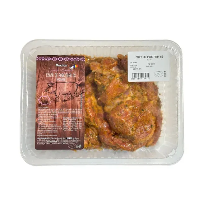 Ceafa de porc fara os condimentata Auchan La Masa in Romania, +/- 1 kg