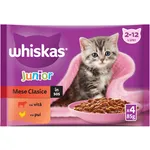 Hrana umeda pentru pui de pisica, cu vita si pui in sos 4x85g
