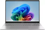 Laptop ASUS Vivobook S16 WQXGA IPS Qualcomm Snapdragon X X1-26-100 16GB SSD 1TB Qualcomm Adreno X1-45 Windows 11 Pro Cool Silver