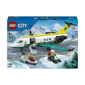 LEGO City - Avion-ambulanta pentru urgente 60465, 403 piese