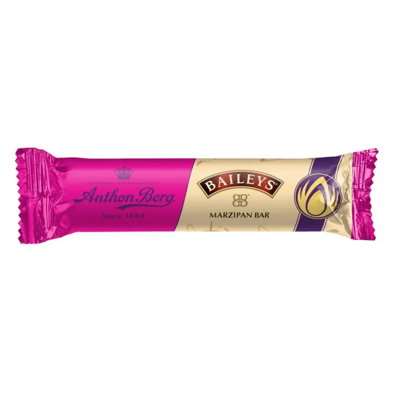 Baton de ciocolata cu lapte si umplutura de martipan cu aroma de lichior Anthon Berg Baileys, 65 g