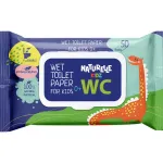 Hartie igienica umeda Naturelle Kids, 50 bucati