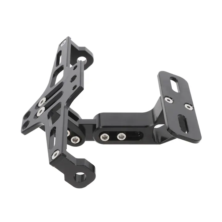 Suport numar moto reglabil aluminiu iluminat led scuter ATV