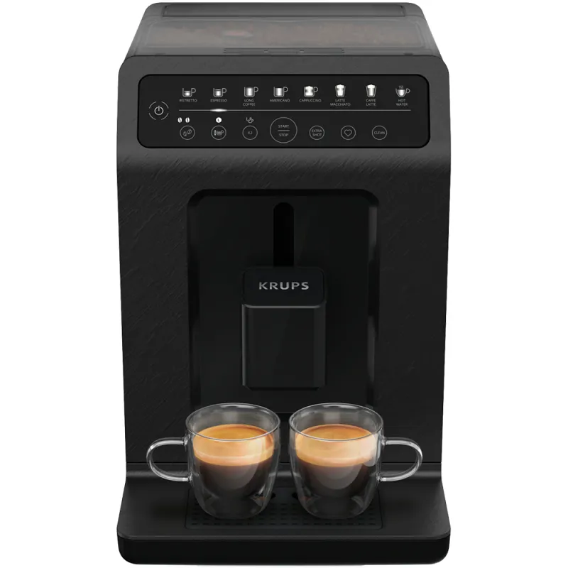 Espressor automat KRUPS Evidence Eco EA897B10, 2.3l, 1450W, 15 bar, negru