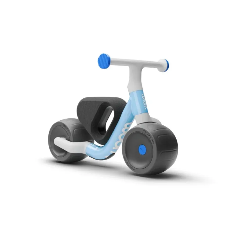 Bicicletă de echilibru Woom Wow, blue coral, 10 inch, 2.7 kg