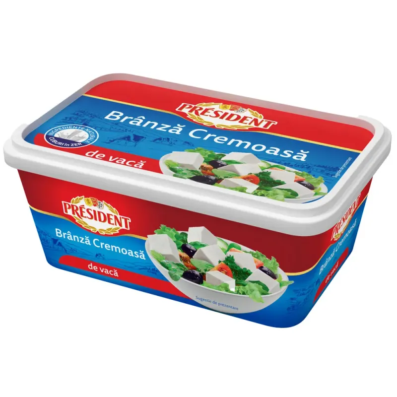 Branza cremoasa de vaca President 250 g