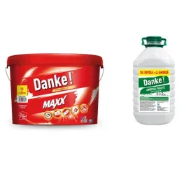 Vopsea lavabila interior, Danke Maxx, alb, 15 L + amorsa Danke 4 L