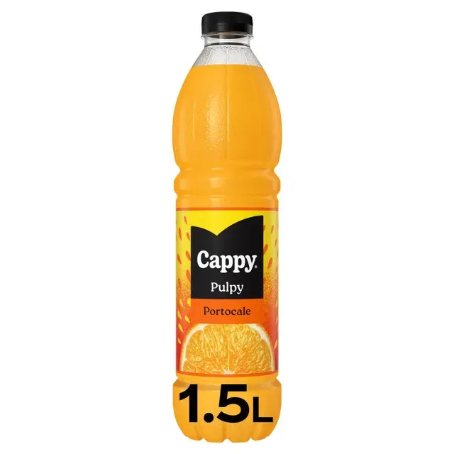 Bautura necarbogazoasa cu suc si pulpa de portocale Cappy Pulpy, 1.5 l