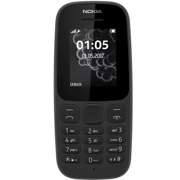 Telefon mobil Nokia 105 (2017), Black
