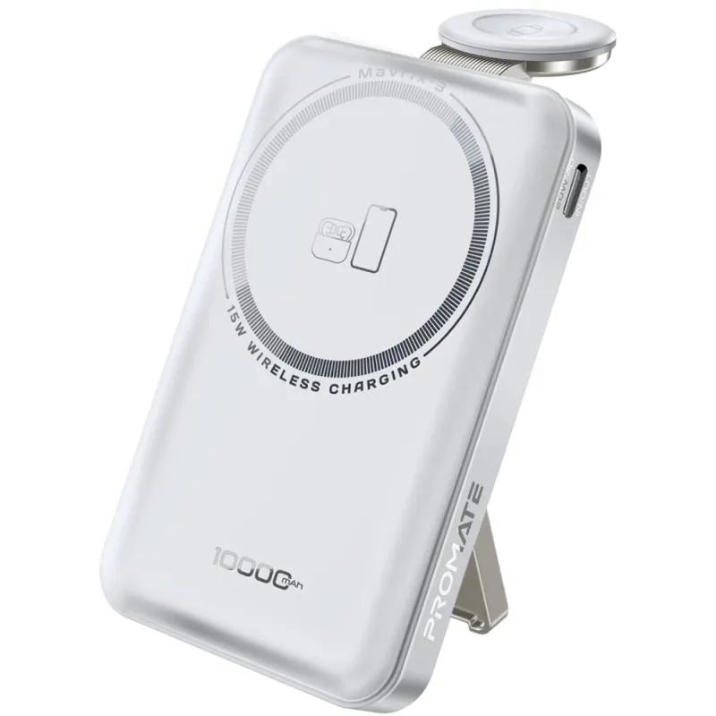 Baterie externa PROMATE Mavrix-3, 10000 mAh, 1x USB-C, alb