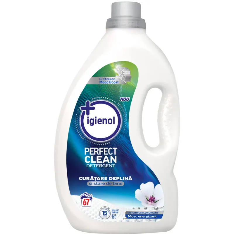 Detergent lichid de rufe Igienol Perfect Mosc Energizant, 67 spalari, 2.7 l Pret avantajos | Auchan.ro