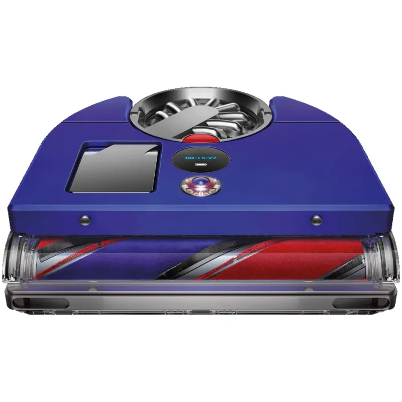 Robot de aspirare Dyson 360 Vis Nav 304623-01, 375W, 26 de senzori, sistem de navigare vizuala la 360 grade, 4 moduri de aspirare, perie de curatare cu actiune tripla, evita obstacolele, aplicatie MyDyson™, autonomie pana la 65 de minute, albastru/ nichel