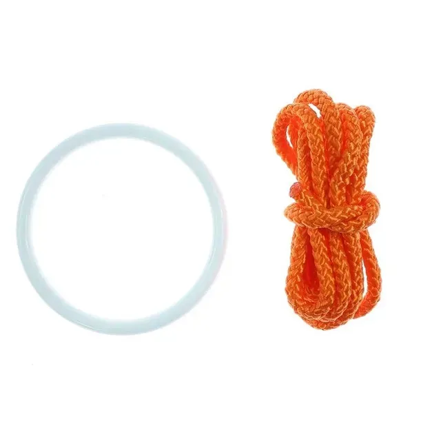 Franghie cu inel pentru colac gonflabil de zapada Fun It, 2 m, portocaliu