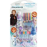 Set de colorat cu creioane colorate si carioci Frozen 2