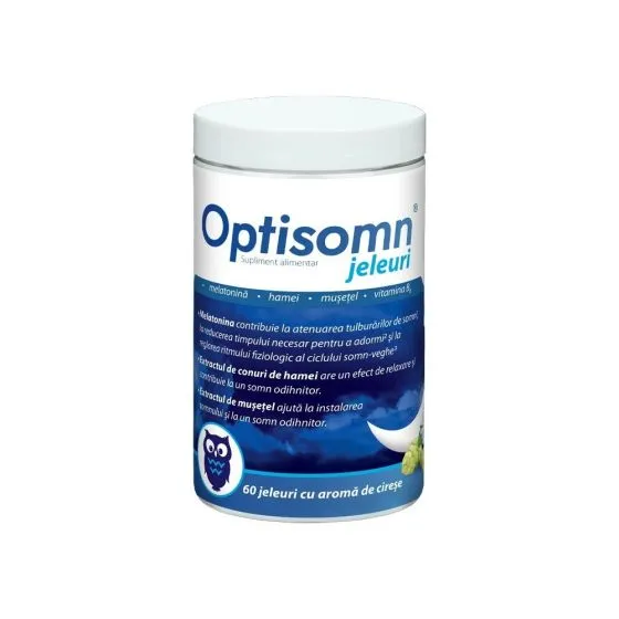 Optisomn cu Aroma de Cirese, 60 jeleuri Zdrovit