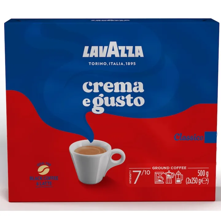 Cafea macinata, Lavazza Crema Gusto, 2 buc x 250 g
