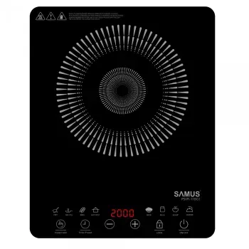 Plita Electrica Vitroceramica cu Inductie Samus PSVFI-11BG1 2000 W Touch Control 8 Functii de gatit Reglaj temperatura si putere in 8