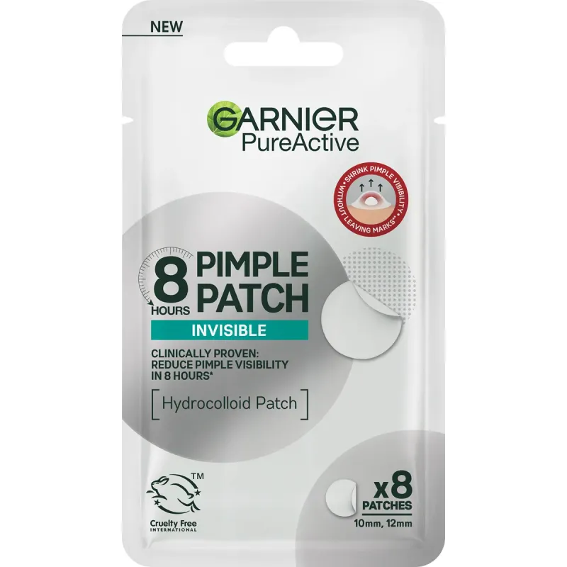 Plasturi invizibili pentru cosuri Garnier Pure Active, 8 bucati
