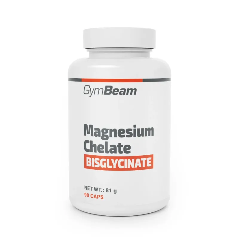 Magneziu bisglicinat, Magnesium bisglycinate chelate pentru somn, Fara GMO, Vegan, GymBeam, 90 capsule