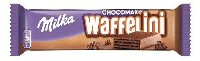 Napolitana cu crema cu cacao Milka Waffelini, 31 g