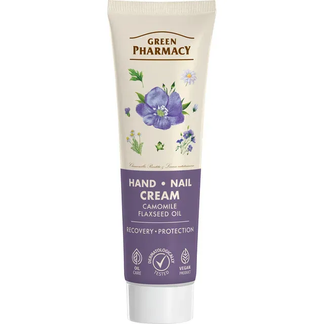 Crema de maini Green Pharmacy Musetel si ulei de seminte de in, 100 ml