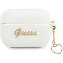 Guess GUAPLSCHSH AirPods Pro acoperă alb Silicon Charm Colectia