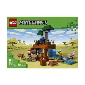 LEGO Minecraft Expeditia de minerit cu Tatu 21269, 247 piese
