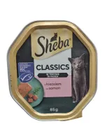 Hrana umeda pentru pisici Sheba Classics, somon, 85 g