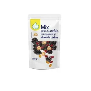 Mix de prune, stafide, merisoare si alune Pouce, 250 g