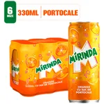 Bautura racoritoare carbogazoasa cu suc de portocale 6x330ml