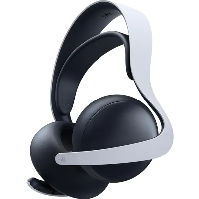 Casti Gaming Wireless PlayStation 5 (PS5) Pulse Elite, 3D Audio, Bluetooth, 3.5mm, alb-negru + Carcasa