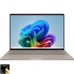 ASUS Zenbook A14 UX3407RA cu procesor Snapdragon® X Elite X1E 78 100 pana la 3.4GHz, 14'', WUXGA, OLED, 32GB LPDDR5X RAM, 1TB SSD, Qualcomm® Adreno™ GPU, Windows 11 Pro, Zabriskie Beige