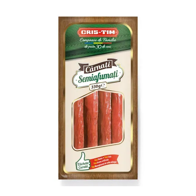 Carnati semi afumati Cris-Tim, 330 g