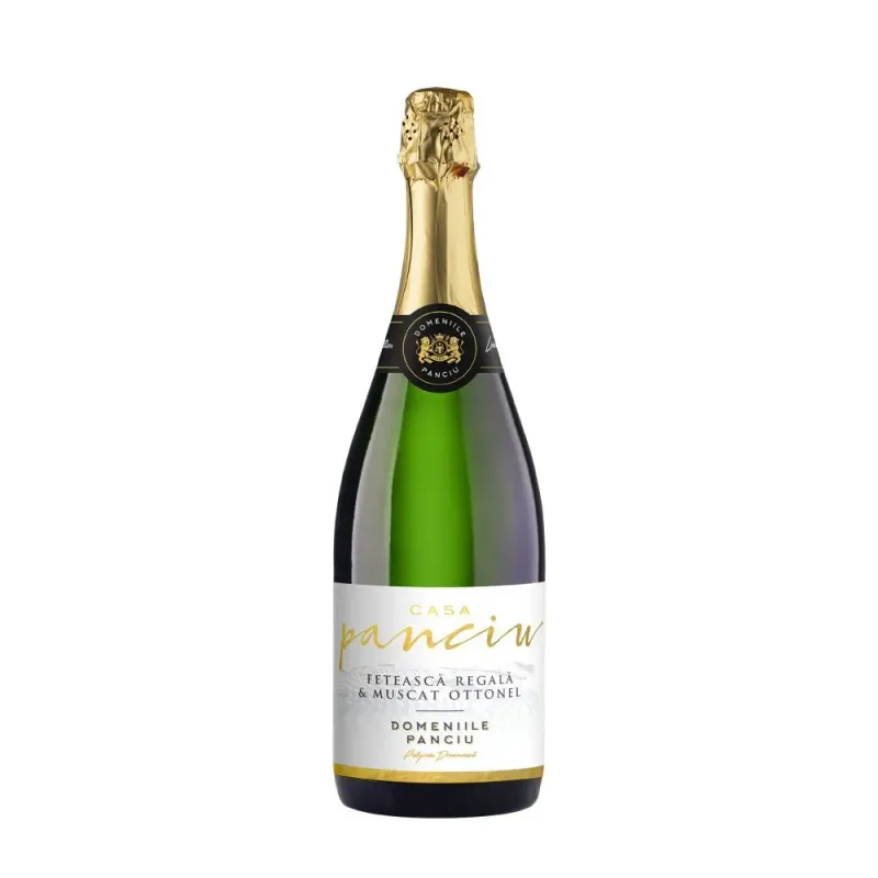 Vin Spumant Casa Panciu Feteasca Regala & Muscat Ottonel Alb Demisec, 12.5%, 0.75 l