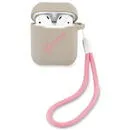 Husa Guess Vintage Silicone pentru Airpods 1/2 Grey